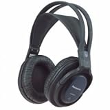 Panasonic RP-WF820EB-KFM Cordless Headphones with 100M Range and Battery Charging Stand.