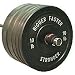 25 lb Bumper Plates Black Solid Rubber Pair