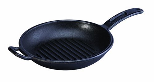 Lodge Pro-Logic Pre-Seasoned Cast Iron 10-Inch Round Grill Pan