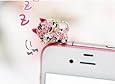 Dust Plug-earphone Jack Accessories Pink Crystal Cat with Flexible Head/ Cell Charms / Dust Plug / Ear Jack for Iphone 4 4s / Ipad / Ipod Touch / Other 3.5mm Ear Jack(with Cutely Gift Box)
