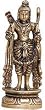 Hindu God Rama Brass Figurine 3 x 2 x 8 inches (mst090)
