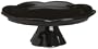 Rosanna Rococo Noir Black Large 12-Inch Cake Pedestal, Gift-boxed