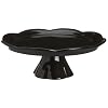 Rosanna Rococo Noir Black Large 12-Inch Cake Pedestal, Gift-boxed