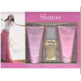Shania Perfume by Shania Twain for Women. Set (EDT Spray 1.7 oz + Body Lotion 5oz + Shower Gel 5oz)