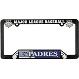MLB San Diego Plastic Padres License Plate Frame