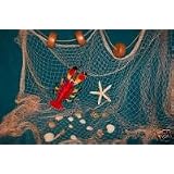 10 X 9 Fishing Net, Netting, Display, with Lobster, Starfish, Se