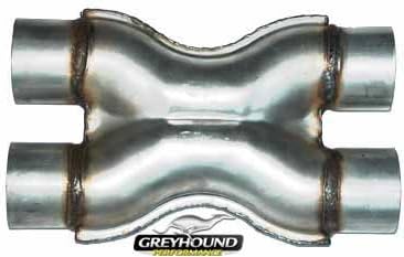 GP Universal Crossover X-pipe Aluminized 2.5 Diameter
