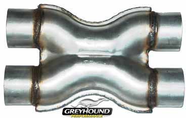 GP Universal Crossover X-pipe Aluminized 2.5 Diameter