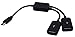 GCTime Micro USB Host Cable,Micro USB Male to 2X Type A Dual USB Female OTG Adapter Converter Hub for Android Tablet Pc and Smart Phone Black
