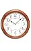 Seiko QXA129BLH Wall Clock Dark Brown Solid Oak Case - Decorative Wall Clocks