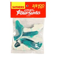 Farleys & Sathers Gummallos Blue Shark - 2.75 Oz, 12 ea