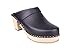 Lotta From Stockholm Swedish Clogs : High Heeled Clog in Black Leather