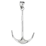 Clevereve's 14K White Gold Pendant Anchor 5.9 - Gram(s)
