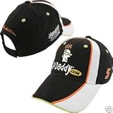 Mark Martin #5 Go Daddy Go Daddy.Com Hendrick Motorsports Black With Orange White Accents Chase Authentics Brand 2010 Official Pit Cap Hat One Size Fits Most OSFM Adjustable Velcro Strap