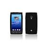 Silicone Skin Case for Sony Ericsson Xperia X10, Black