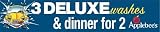 3 Deluxe Washes and Dinner for 2