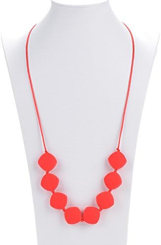 Silicone Teething Necklace BPA Free FDA Approved. Fashion Statement Necklace Will Be Your Favorite Baby Teether Toy! Durable, Available In 16 Colors That Will Not Bleed. Break Away Clasp Won't Pull.