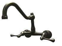 Elements of Design ES3225AX Wall Mount Kitchen Faucet, 4" - 9" Adjustable Spread, Oil Rubbed Bronze