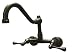 Elements of Design ES3225PL Hot Springs Two Handle Wall Mount Kitchen Faucet, Oil Rubbed Bronze