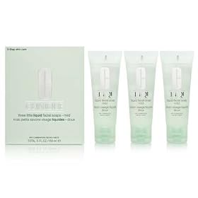 3-Step Skincare System by Clinique Step 1 (Cleanse) - 3 x Little Liquid Facial Soaps Mild 50ml