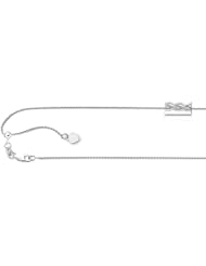 10K White Gold Adjustable Wheat Link Chain (Width 1.0mm) 22 Inch