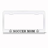 Soccer Mom Metal License Plate Frame Tag Holder