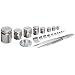 Rice Lake Stainless Steel Calibration Metric Test Weight Set, NIST Class F
