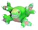 Vo-Toys Latex Stuffed Gigantic Green Goon Dog Toy