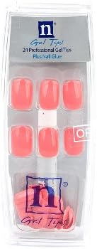 N Gel Tips 24 Professional Gel Tips N Gel Tips- Coral
