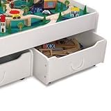 kidkraft train table trundle drawer