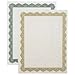  : Blank Parchment Certificates with Green Border, Letter Size, 25/Pack GEO39452