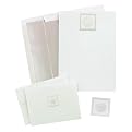 Shell Wedding Invitation and Response Card Kit - Pearl/ White