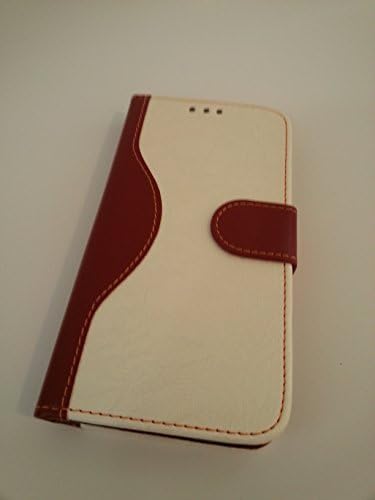 Samsung Galaxy S5 Wallet Cover Case and Free Usb Data Cable (White)