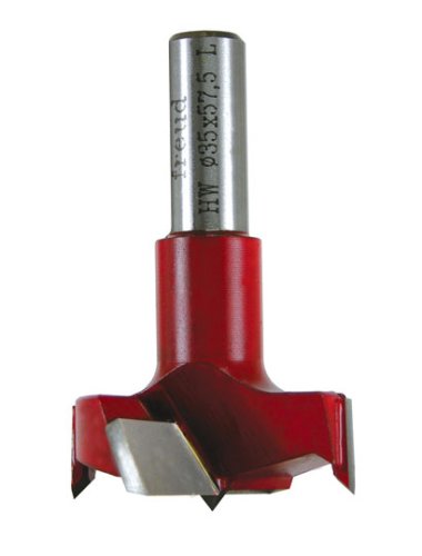 Freud CB14057L Industrial Carbide Tipped Cylinder (Hinge) Boring Bits Left Hand 14mm Diameter -10mm Shank - 57.5mm Length