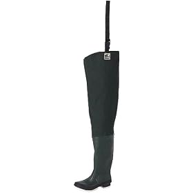 Hodgman® Bantam Weight 2-ply Nylon / Rubber Hip Waders w/ Felt Soles Green