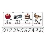 Modern Style Manuscript Photo Alphabet Bulletin Board Set, 14