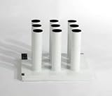 Cap Vertical Weight Bar Storage Holder - Hold 9 Olympic Weight Bars