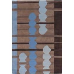 7'9 x 10'6 Hand-tufted contemporary Rug New Zealand Wool by Chandra Rugs