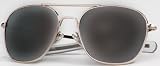 Gold Frame Smoke Lenses - 52mm Pilots Aviator Sunglasses w Case by 