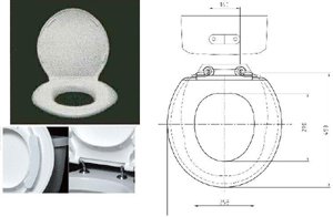 Big John Toilet Seat With Cover White