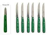 Nogent Green Steak Knives Set of 6