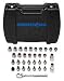 Armstrong 16-294 Eliminator 34pc 3/8 Drive Fractional/Metric Ratchet Hex Driver Socket Set