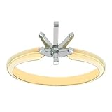 18k Gold Six-Prong Engagement Setting (for Oval)