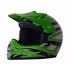 Motorcross GreenG Motorcycle Helmet