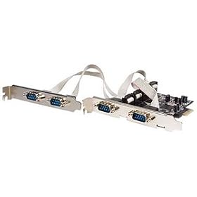 Startech 4 Port Native PCI Express RS232 Serial Adapter Card with 16550 UART