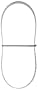 DELTA 28-177 9-Inch Band Saw Blade 1/4-Inch x 59-1/2-Inch, 6 Teeth per Inch