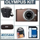 Olympus E-PM1 Digital Camera Kit - Brown - M.Zuiko MSC ED m14-42mm F3.5/5.6 ....