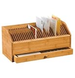 Lipper International Bamboo Bill/Invoice Organizer with Drawer