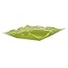 Metal Lace Square Tray - Green