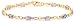 9ct Yellow Gold AMB222752 Ladies Tanzanite &  0.01ct Diamond Bracelet